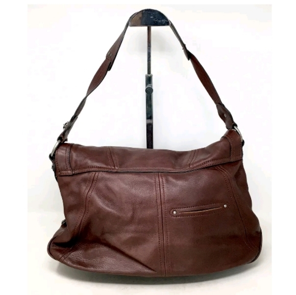 B Makowsky Stash Flap Shoulder Handbag - Picture 3 of 10